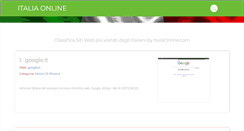 Desktop Screenshot of italiaonline.com